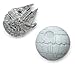 Star Wars Magnet Set - Millenium Falcon & DeathStar - by ThinkGeek