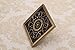 HARPOON Copper/Brass Bathroom Floor Drain Square Shower Sink Drain Strainer with Removable Cover, Carved, Antique