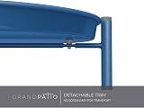 Grand patio 2-Tier Round Side Table Peacock Blue Outdoor Patio view 7