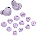 Replacement Earbuds Tips Silicone Eartips for Samsung Galaxy Buds 2 Pro Headphones Fit in Case Buds Tips,6 Pairs (Bora Purple)