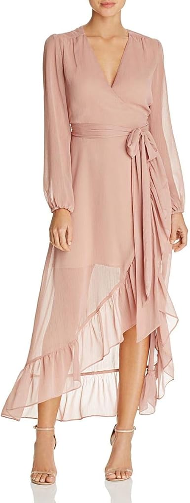 wayf casey wrap dress