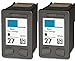 HouseOfToners Remanufactured Ink Cartridge Replacement for HP 27 C8727AN (2 Black, 2-Pack)