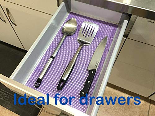 RFS Rainforest Non-Adhesive Non-Slip Shelf and Drawer Liner, 12-Inch x 20-Feet, Purple - Thumbnail 2
