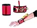 Magnetic Wristband Armband Working Tool by OffiCreative | Red Color & Adjustable Sized Wristband | Comes with 10 Heavy Duty Magnets & Detailed Instructions