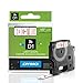 DYMO Standard D1 43610 Labeling Tape (Black Print on Clear Tape, 1/4'' W x 23' L, 1 Cartridge), DYMO Authentic