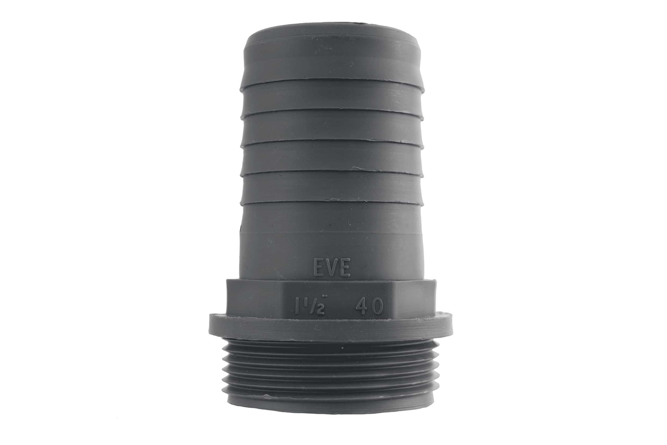 Pisces Male BSP hosetail Connector 40mm Barb to 1.5"(in) Thread for Pond and Garden Hose Tubing