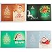 HuaCan Christmas Cards 5D DIY Diamond Painting Round Drill Greeting Thank You Cards Creative 8 Packs
