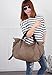 KISS GOLD(TM) Women's Canvas Hobo Top-handle Bag Crossbody Shoulder Bag, European Style, Large Size 16