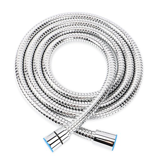 BOSNELL Steel Bath Handheld Shower Hose Replacement Flexible 6.5ft (2 Conical connector) - Thumbnail 6