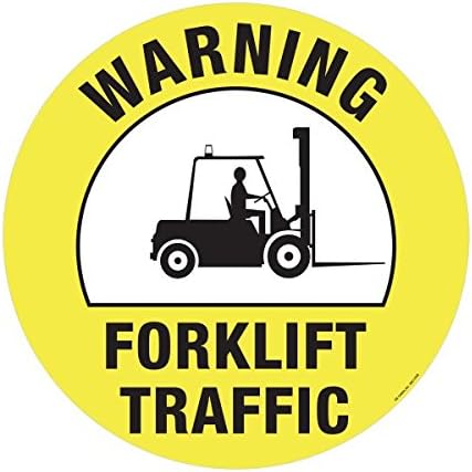 Fork Lift Traffic Warning Floor Graphic - 17 Inch
