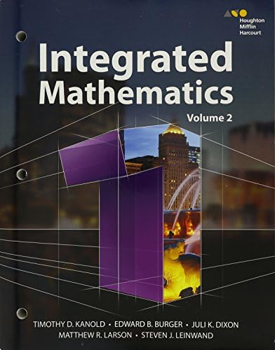 BIG IDEAS MATH Integrated Math 1: Student Journal: HOUGHTON
