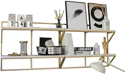 ZJDK Wandregal, weißes Wandregal, Rahmen Wandregale, nordisches