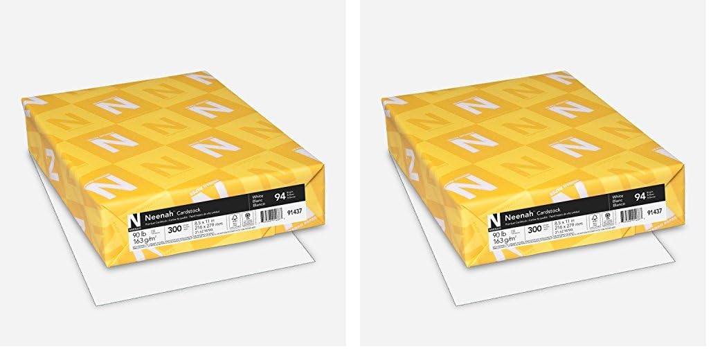 Neenah Index Cardstock, 8.5" x 11", 90 lb/163
