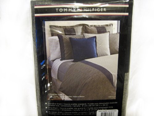 Tommy Hilfiger Bedding Country Chic Euro Pillow Sham European 26