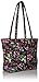 Vera Bradley Women's Cotton Small Vera Tote Bag, Winter Berry, One Size