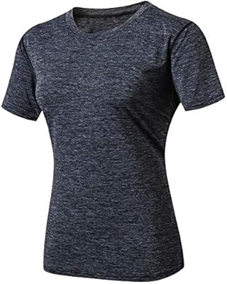 MEETYOO T-Shirt Mujer, Camiseta Manga Corta Deportes tee Ropa ...