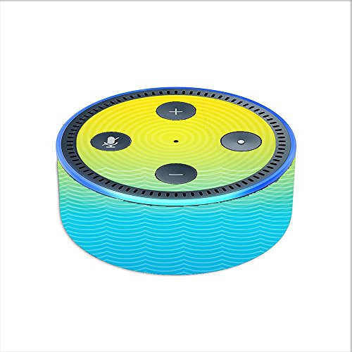 Skin-Decal-Vinyl-Wrap-for-Amazon-Echo-Dot-2-2nd-generation-Sun-and-Ocean