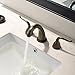 Antique Brass Bath Vessel Sinks Widespread Basin Lavatory Two Handle Bathroom Faucets, 3 Hole 2 Lever Vintage Laundry Bathroom Sink Faucet