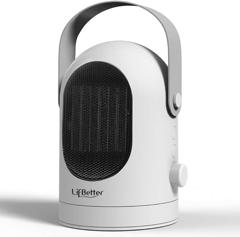 Blu7ive Portable Space Heater, Personal Ceramic Oscillation Heater Fan with Tip-Over & Overheat Protection for Family,Home Office