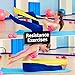 URBNFit Long Fitness Bands (5 Ft) w/Door Anchor - 3 Pack of Resistance Bands for Stretching, Workouts, Rehabilitation