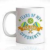 LAGZDFC Tears Of My Pickleball Ceramic Coffee Mug for Woman Men? Funny 11oz Pickle Coffee Mugs, Women Men Pickleball Gifts, Gifts Ideas for Pickleballs Lovers Coach Dad Mom