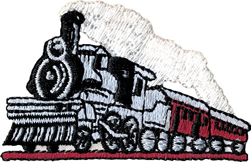 Railroad Steam Train - Embroidered Iron On or Sew On Patch