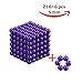 216 magic Balls Sculpture Toy - 216 Pieces 5mm Large Size - Includes Carrying Bag and Plastic Card Separator - (5mm, Purple)