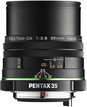 Amazon Com Pentax K Mount Hd Da 35mm F 2 8 Macro 35 35mm Fixed Lens For Pentax Kaf Cameras Limited Black Camera Photo