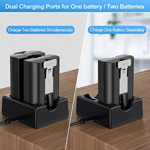 KIMILAR Battery Charger Compatible with Ring Video Doorbell 2, Spotlight Cam, Peephole Cam & Stick Up Cam, Dual Port Rechargeable Charging Station with Fast Charging Adapter (Batteries NOT Included) - Thumbnail 4