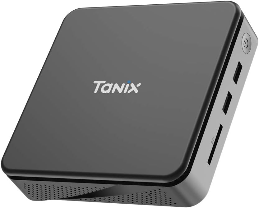 Desktop Mini PC,TX85 Mini PC Fanless Computer Windows 10 64-bit,Intel X5-Z8350 HD Mini Computer,4GB RAM/64GB EMMC/4K/ 2.4G/5.0G Dual Band Wi-Fi/BT4.0
