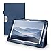 kwmobile Case Compatible with Acer Iconia One 10 (B3-A30) - Slim PU Leather Tablet Cover with Stand Feature - Dark Blue
