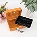 Mini Cash Box with Slot Small Cash Box with Money Tray and Key Lock, Metal Lock Box for Money Safe 4.9