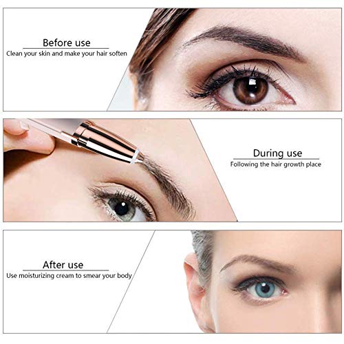 Electric Eyebrow Trimmer, Eyebrow Remover, Painless Eyebrow Epilator