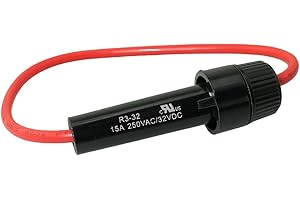 SQXBK 6x30mm Inline Fuse Holder with 2A Fuse