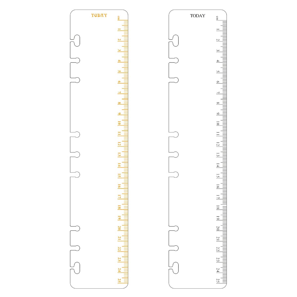 D Ring Binder Accessory Punched Binder Pockets Divider Ruler Tab Index (GRuler,B5)