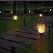 Ambaret Solar Lights, Flickering Flames Solar Torch Lights Outdoor Waterproof Decoration Lights Dusk to Dawn Auto On/Off Security Flame Torch Lights for Yard Garden (4 Pack)