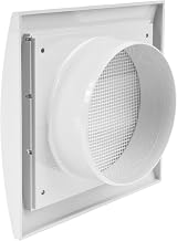 Repa Market White Exhaust Hood 4in with Pest Guard Screen Flange Air Vent Cap view 7