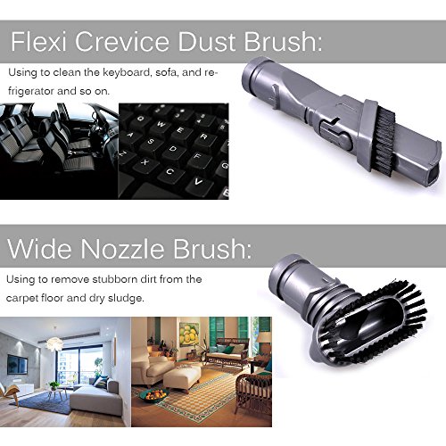 KEEPOW 7 Pack Vacuum Attachments Replacement for Dyson Vacuum Cleaner