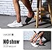 WANDER No Show Socks Mens Non Slip Low Cut Invisible Ankle Sock Pack 7 Pairs Boat Liner 6-12 (7Black)