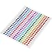 DECORA 300pcs Multicolor Rhinestone Stickers in 15 Colors Self-Adhesive Gemstone Embellishment Stickers for Nail Art Makeup Scrapbooking and Crafts 5mm