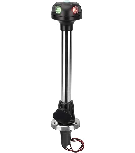 Attwood LED Navigation Light Bi-Color, Port-Seite, Schwarz – Korrosionsbeständig Für Den Maritimen Einsatz