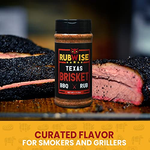 Texas Style Brisket BBQ Rub by RubWise BBQ Rub & Spices for Smoking