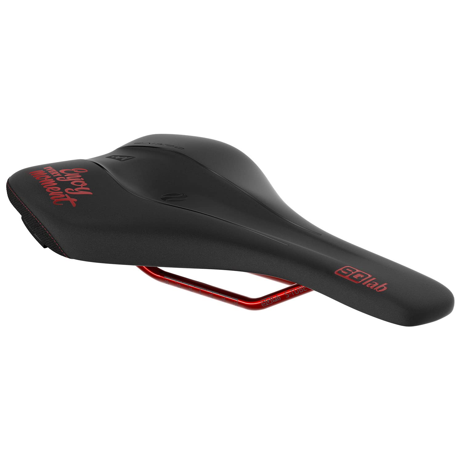 611 Ergowave Active 2.1 Enjoy (ltd. Ed.), MTB Tech & Trail Bicycle Saddle SQlab, Black/Red