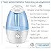 Ultrasonic Cool Mist Humidifier - Best Air Humidifiers for Bedroom / Living Room / Baby with Night Light - Whole House Solution - Large 3L Water Tank - Auto Shut Off & Filter-Free - Gift Box, GENIANI
