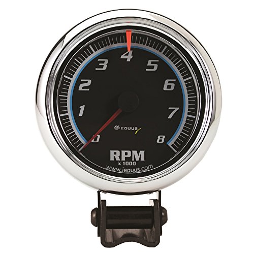 Equus 6078 3-3/8" Bezel Tachometer, Chrome