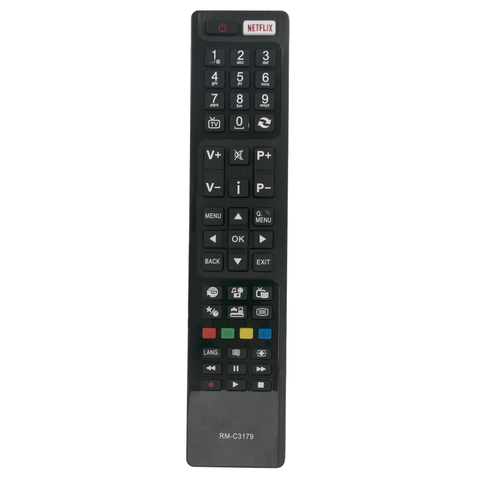 RM-C3179 Replacement Remote Control Fit for JVC LED Smart HD TV LT-40C755 LT-32C650 LT-32C650A