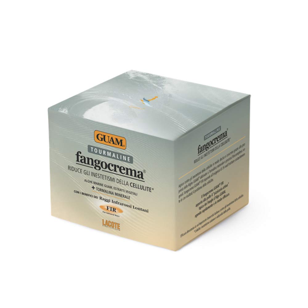 GUAM FANGOCREMA Anti-cellulite Cream with Caffeine, Seaweed and Tourmaline FIR | Body Slimming Cream for Thighs, Legs | Natural Hot Cream for Cellulite Treatment, 10.5oz | By Guam Beauty