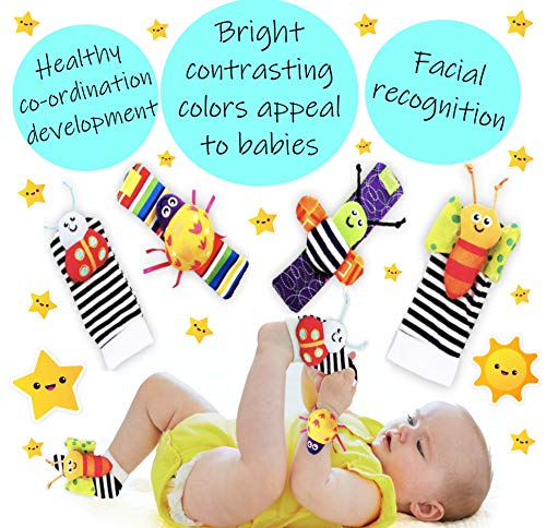 4 Finders+Rattles+Infants+Developmental+Baby