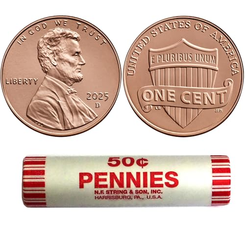2025 D Cent Roll - Union Shield Design Uncirculated