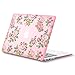Kuzy - AIR 13-inch Vintage Flowers PINK Rubberized Hard Case for MacBook Air 13.3